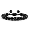 Adjustable Couples Bracelets With 8mm Beads And Braided Macrame Design 22