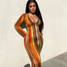Womens Sweetheart Neckline Long Sleeve Bodycon Maxi Dress 7