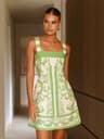 Womens Bohemian Color Block Sleeveless ALine Summer Dress 0