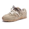 Womens Cow Suede LaceUp Derby Shoes With NonSlip Rubber Soles 8