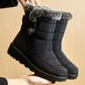 Womens Waterproof Winter Ankle Boots With Plush Lining And Low Wedge Heels 5