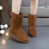 Womens MidCalf Snow Boots With Velvet Upper And Warm Plush Lining 0