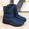 Womens Waterproof Winter Snow Boots With Plush Lining And Front Zipper 8