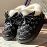 Womens PlushLined Ankle Snow Boots With Bowknot And SlipOn Design 8