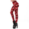 Womens Christmas Stripe Leggings With Stretchy MidRise Fit 7