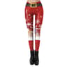 Womens Christmas Stripe Leggings With Stretchy MidRise Fit 14