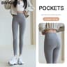 Womens High Waist Fleece Leggings With Seamless Stretch Fit For Winter 7