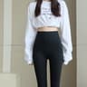 High Waisted Fleece Lined Leggings With Tummy Control For Women 0