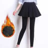 Womens Plush Thermal Leggings Mid Waist Ankle Length Winter Pants 0