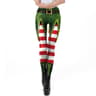 Womens Holiday Print Leggings With 3D Lace Design For Christmas And St Patricks Day 4