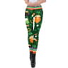 Womens Holiday Print Leggings With 3D Lace Design For Christmas And St Patricks Day 8