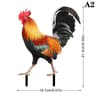 Weatherproof Garden Rooster Statue For Outdoor Yard And Patio Decor 6