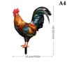Weatherproof Garden Rooster Statue For Outdoor Yard And Patio Decor 8
