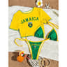 Womens ThreePiece Printed Bikini Set With Short Sleeve Swim Top 10