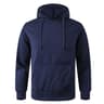 Unisex Solid Color Pullover Hoodie With Kangaroo Pocket And Ribbed Cuffs 10