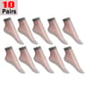 Womens UltraThin Breathable Nylon Ankle Socks With NonSlip Cotton Soles 17