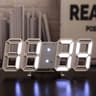 3D LED Digital Wall Clock With Night Mode And Adjustable Display 0
