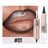 2in1 Lip Liner And Gloss Waterproof Matte Lip Contour With Mirror Shine 16