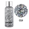 Waterproof Body Glitter Gel For Face Hair And Nails  High Shine Festival Makeup 0
