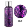 Waterproof Body Glitter Gel For Face Hair And Nails  High Shine Festival Makeup 11