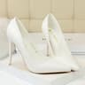 Womens Pointed Toe High Heel Pumps With Thin Heels And SlipOn Design 8