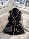 Womens Korean Style VNeck Suit Vest With Sash And Slimming Fit 7