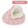 Winter Plush Pet Bed Semi Enclosed Cat  Dog Nest With Warm Comforter For AutumnWinter 13