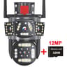 6K 12MP WiFi Surveillance Camera Outdoor Triple Lens Triple Screen PTZ Motion Detection IP Security 11