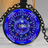 1pcs Zodiac Wicca Logo Necklace Pendant Pentagram Wiccan Vintage Chain for Women Mens Clothing Acce