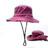 Unisex Washed Cotton Bucket Hat Sun Protection Wide Brim Outdoor Fishing Hat 7
