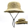 Unisex Washed Cotton Bucket Hat Sun Protection Wide Brim Outdoor Fishing Hat 9