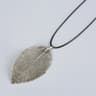 Real Leaf Choker Necklace For Women Natural Filigree Pendant Jewelry 15