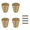 Modern Zinc Alloy Cabinet Knobs Matte Black Brushed Nickel Drawer Pulls Single Hole 7