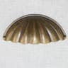 Antique Brass Shell Drawer Pulls Vintage Cabinet Knobs For Furniture Upgrade 4