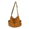 Large Capacity Canvas Messenger Bag For Women Stylish Casual Shoulder Tote 4