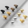 Solid Brass Oval Cabinet Knobs Vintage Drawer Handles For Elegant Furniture Upgrade 0