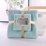 CloudSoft Coral Velvet Bath Towel Set Quick Dry Ultra Absorbent Spa Towels 6