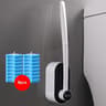 Disposable Toilet Brush Set With Long Handle And Ocean Fresh Cleaning Refills 5