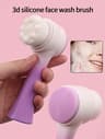 PureGlow Silicone Face Cleansing Brush For Deep Pore Cleansing  Blackhead Removal 6