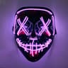 Glowing LED Mask with Neon Light Wireless Festival Costume Supplies for Halloween  Carnival