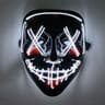Glowing LED Mask with Neon Light Wireless Festival Costume Supplies for Halloween  Carnival