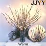 HighQuality Battery LED Branch Light Bendable Christmas Tree Lighting For Home  Holiday Decor 7