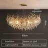 Luxury Gold Crystal LED Chandelier Elegant Ceiling Light For Living Room Dining  Bedroom 7