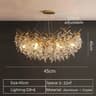 Luxury Gold Crystal LED Chandelier Elegant Ceiling Light For Living Room Dining  Bedroom 6