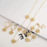 obuwY2KNewDesignMetalPlumLaserFiveLeafFlowerPlantBraceletStainlessSteelWaterproofHigh