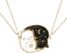 Love Embrace Cat Necklace Set Stainless Steel Black White Matching Pendant Jewelry For Women And Fr 5