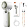8000mAh Turbo Handheld Fan 199 Adjustable Speeds LED Digital Display Powerful Portable Cooling Fan  10