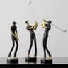 Abstract Creative Golfer Figurines Simple Color Golf Player Model Ornament Sporting Style Decor For 1