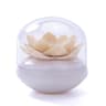 Lotus Shape Qtip Holder Cotton Swab Storage Box With Lid Multipurpose Toothpick Holder Bathroom Org 8