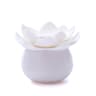 Lotus Shape Qtip Holder Cotton Swab Storage Box With Lid Multipurpose Toothpick Holder Bathroom Org 11